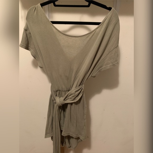 Free People Easy Street wrap romper in green XS - Picture 10 of 10